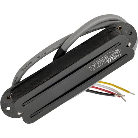 Wilkinson Low Gauss Black Hot Rail Ceramic Single Coil Sized Humbucker Middle Pickup For Strat