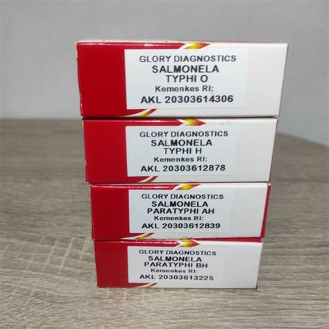 Jual Reagen Widal Test Salmonella Typhi Isi Vial Glory O H Ah Bh