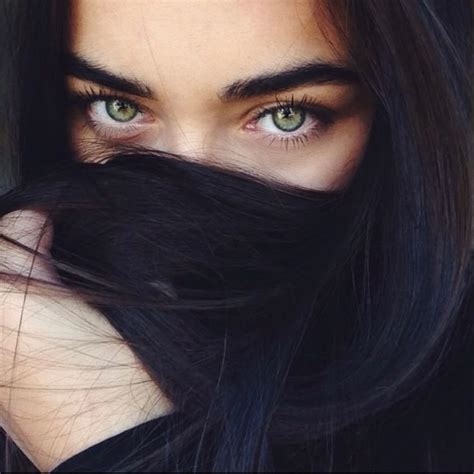 Black hair green eyes | Black hair green eyes, Black hair green eyes