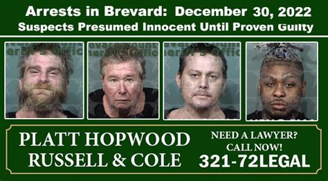 Arrests In Brevard County December 30 2022 Suspects Presumed Innocent Until Proven Guilty