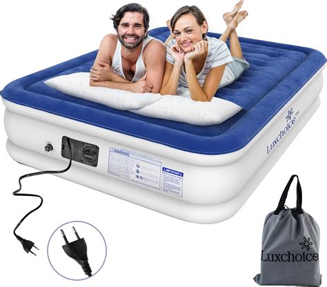 Luxchoice King Air Bed With Built In Pump Inflatable Mattress Blow Up