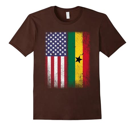 American Ghanaian Flag T Shirt Ghana African Heritage Tee Pl Polozatee