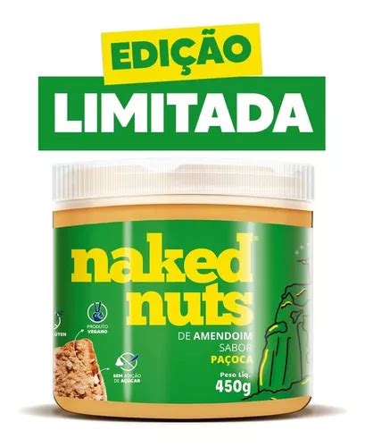 Pasta De Amendoim Sabor Pacoca Naked Nuts 450g MercadoLivre