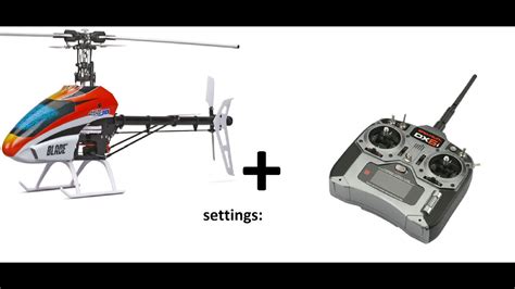 Spectrum Dx6i Settings For The Blade 450 3d Youtube