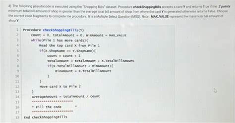 4 The Following Pseudocode Is Executed Using StudyX