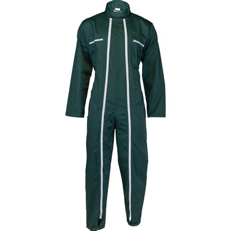 Combinaison De Travail Double Zip Factory Coverguard Taille L Verte