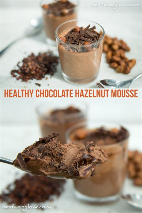 Nutella Coconut Hazelnut Chocolate Mousse Nest And Glow