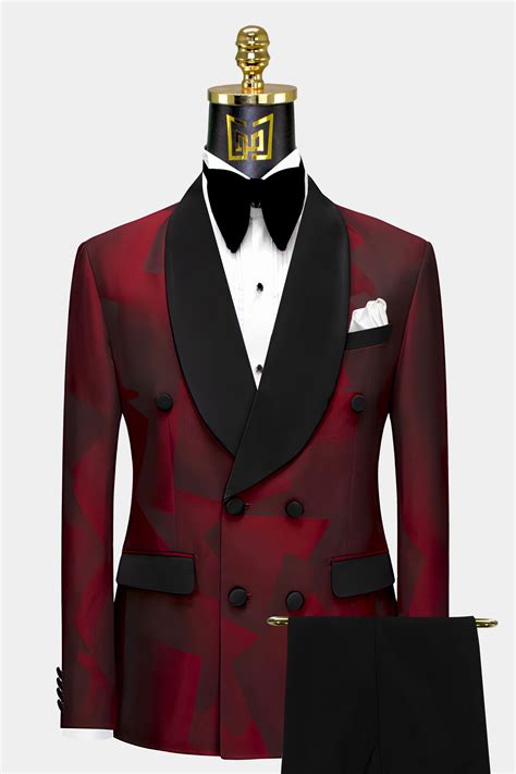 Maroon and Black Tuxedo | Gentleman's Guru