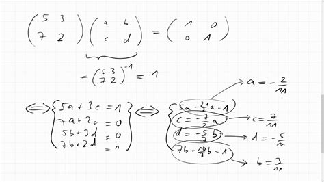 05f4 Inverse Matrix Einer 2x2 Matrix Youtube