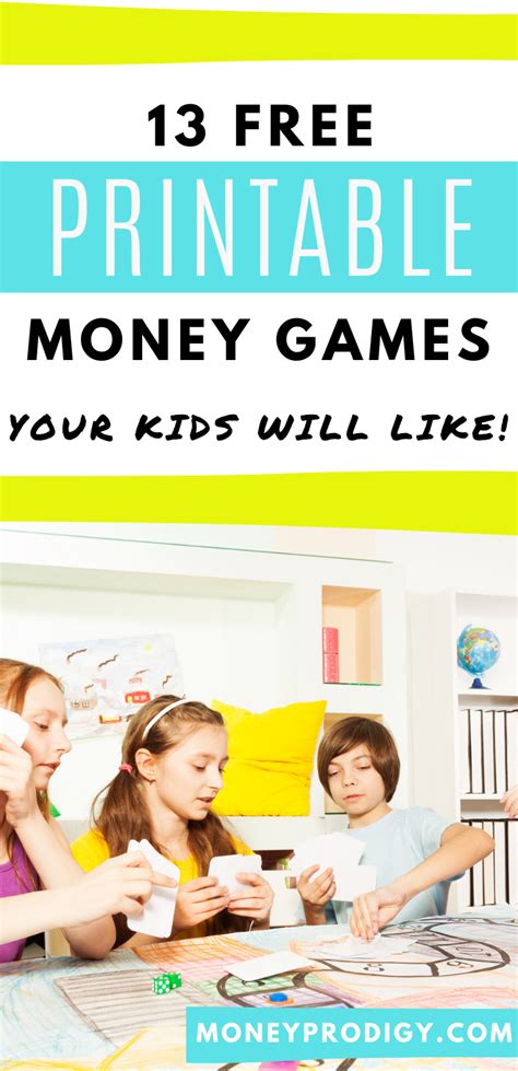 13 Free Money Board Games Printables Kids And Teens Money Games For