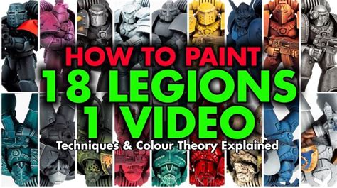 How To Paint All Horus Heresy Space Marine Legionsif You Need To