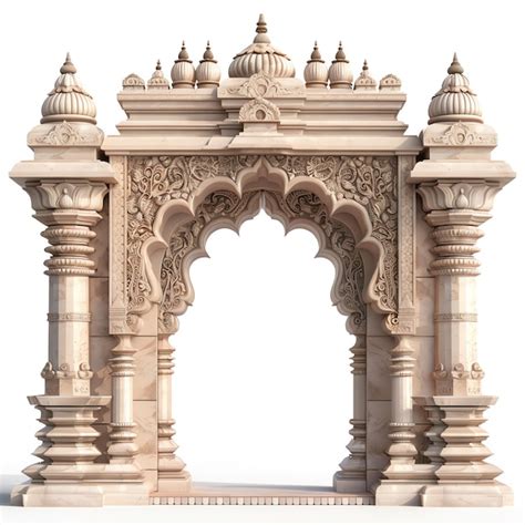 Doorway Arch Hindu Premium Ai Generated Image