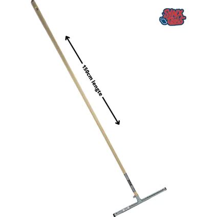 Synx Tools 60cm Vloertrekker Met Steel 150cm Zwart 60cm