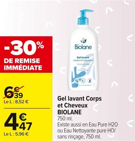 Promo Biolane Gel Lavant Corps Et Cheveux Chez Carrefour Market