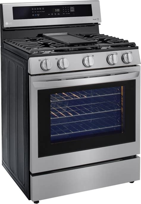 Lg Lrgl5825f 30 Inch Freestanding Gas Smart Range With 5 Sealed Burners 58 Cu Ft Oven