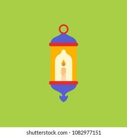 Symbols Ramadan Mubarak Hanging Gold Lanterns Stock Vector Royalty