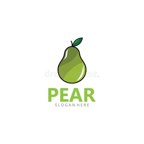 Pear Logo Images Illustration Design Icon Stock Vector Illustration