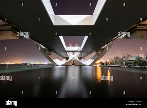 Modern Sheikh Zayed Bridge designed by Zaha Hadid in Abu Dhabi United ...