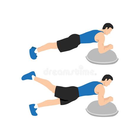 Man Plank Exercise Stock Illustrations 730 Man Plank Exercise Stock