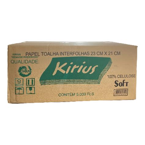 Papel Toalha Branco 2021 100 Celulose 20grc 5000 Kirius Vicell