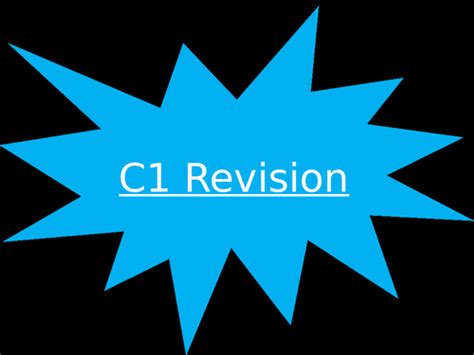 Aqa C1 C5 Revision Chemistry 1 Paper Teaching Resources