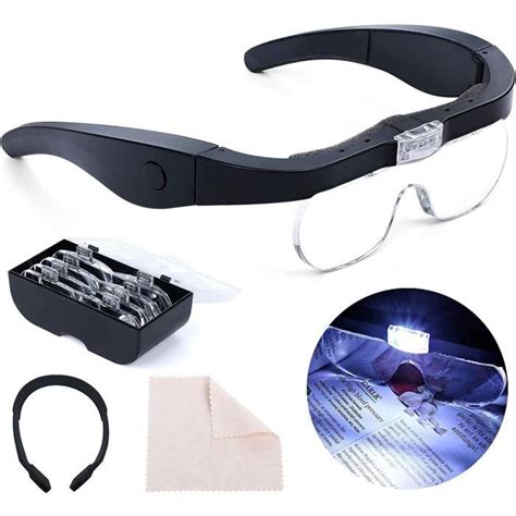 Lupa Bandeau Loupe Rechargeable Avec L Re Led Mains Libres Pour La