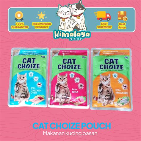 Jual Makanan Kucing Basah Cat Choize Pouch Adult Gr Dus Isi Pcs