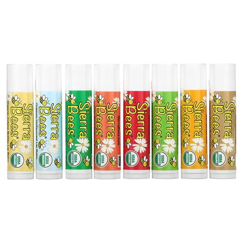 Sierra Bees Organic Lip Balms Combo Pack 8 Pack 015 Oz 425 G Each