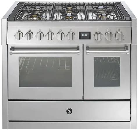 Gq10sf 6w Ss Genesi 100cm Stainless Steel With Nickel Trim Dual Fuel