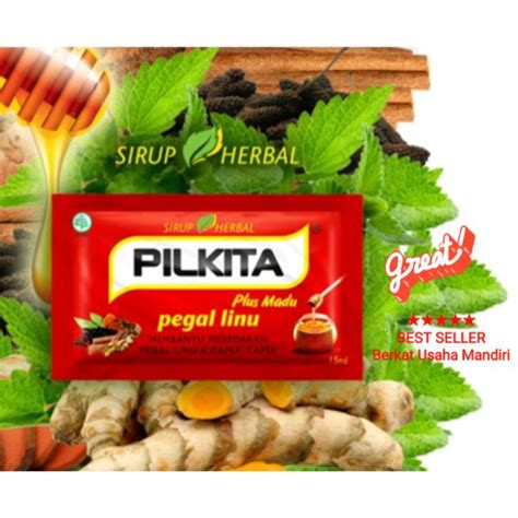 Jual Pilkita Syrup Pegal Linu Isi 12 Sachet Shopee Indonesia