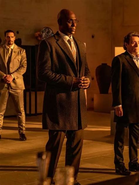 John Wick Chapter 4 Lance Reddick Brown Coat The American Outfit