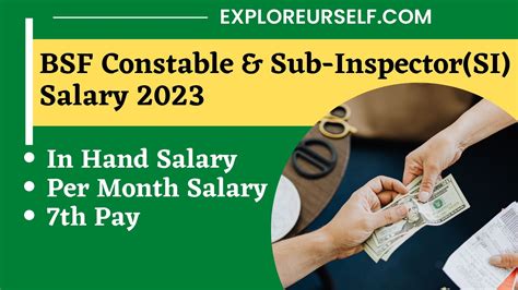 Bsf Constable Sub Inspector Si Salary Check In Hand Per Month