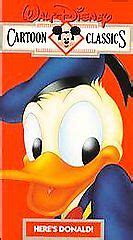 Walt Disney Cartoon Classics V Heres Donald Vhs For Sale