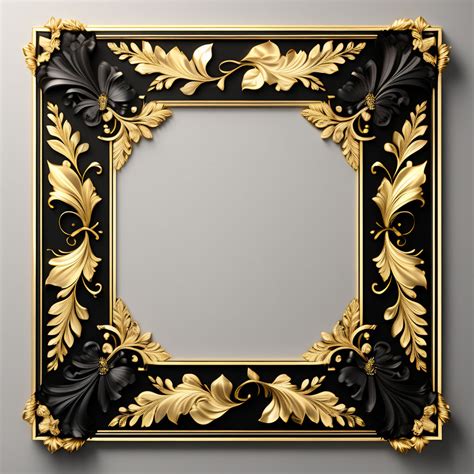 Create a black and gold luxury square border by PUSHKAR SINGH - Playground