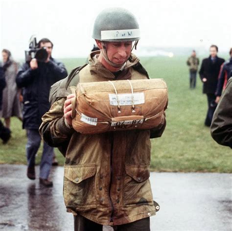 Prince Charles during his jump training with the British Army’s ...