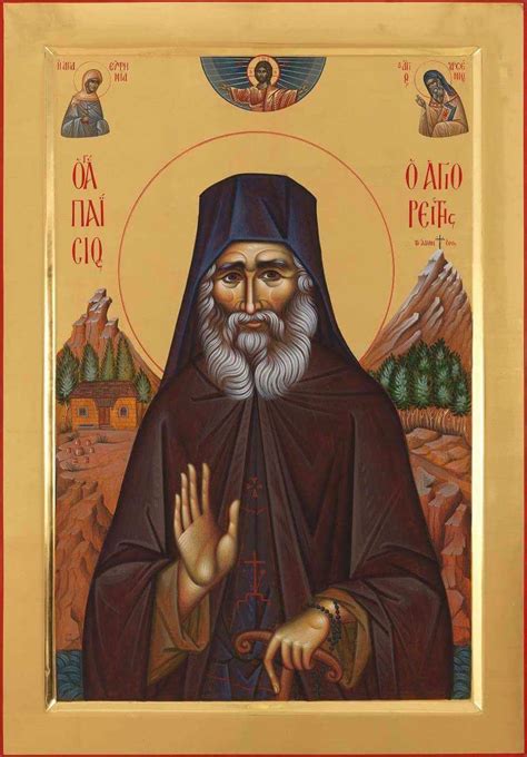 Icons Of Saint Paisios Saint Euphemia And Saint Arsenios Prayer Rope