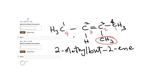 SOLVED Enter The IUPAC Name For Each Of The Following CH3 CH3 CH CH2