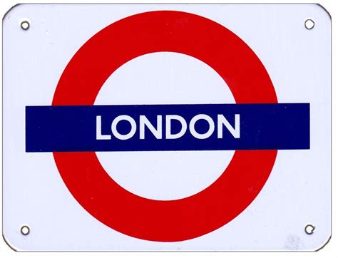 London Underground Train Metro Metal Sign Door Wall Street Plate Plaque