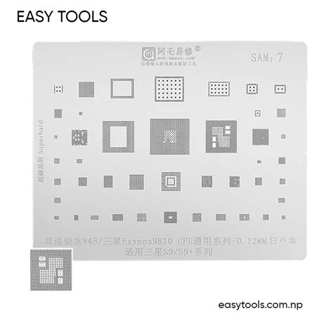 Sam Amaoe Stencils Included Samsung S S Cpu Ram Power Wifi Audio