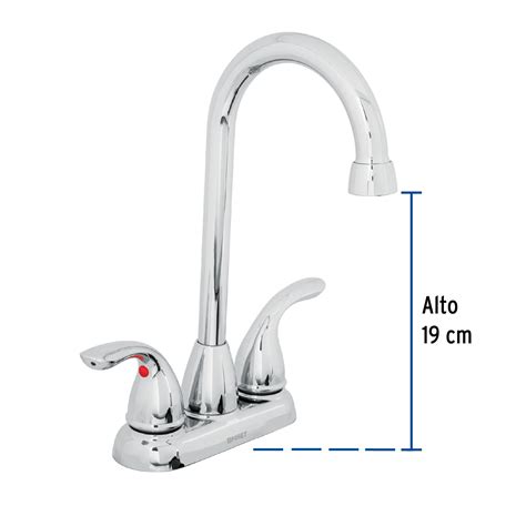 Mezcladora 4 Cuello Tipo Bar Para Lavabo Foset Mezcladoras Para