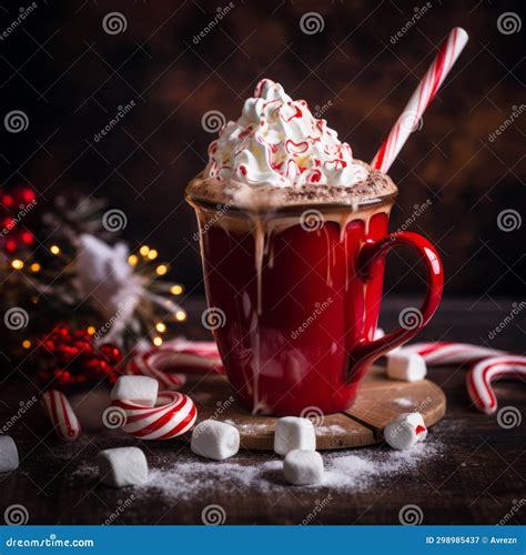 Cozy Winter Vibes With Festive Hot Chocolate Delight Generative AI