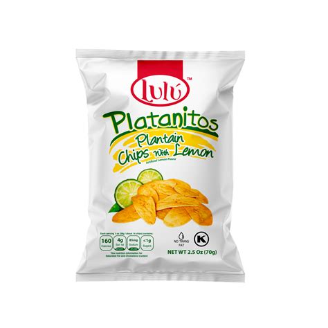 Lulu Lemon Plantain Chips 25 Ounces Platanitos De Limon