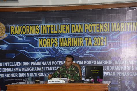 Dankormar Resmi Buka Rakornis Intelijen Dan Potensi Marinir Tahun