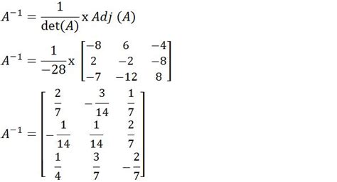 Mencari Invers Matriks Ordo 3x3 Contoh Soal Determinan Matriks Ordo 3 Beserta Pembahasannya