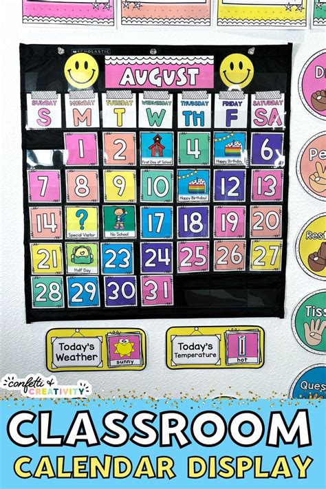 Editable Calendar Pack Editable Classroom Calendar Bright And Simple En 2024 Actividades