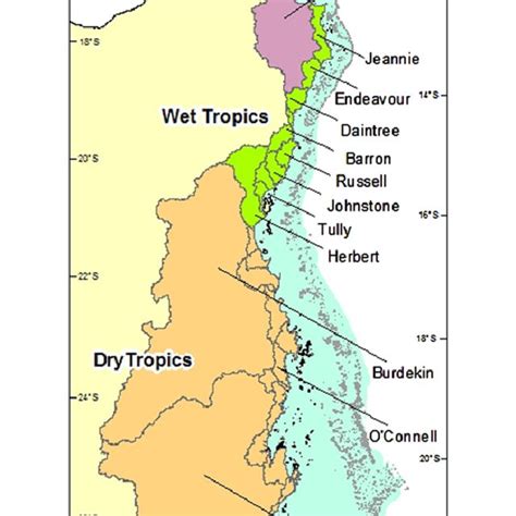 The Great Barrier Reef And Its Catchments Download Scientific Diagram