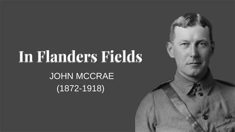 In Flanders Fields John McCRae Greatest War Poems Ever Famous