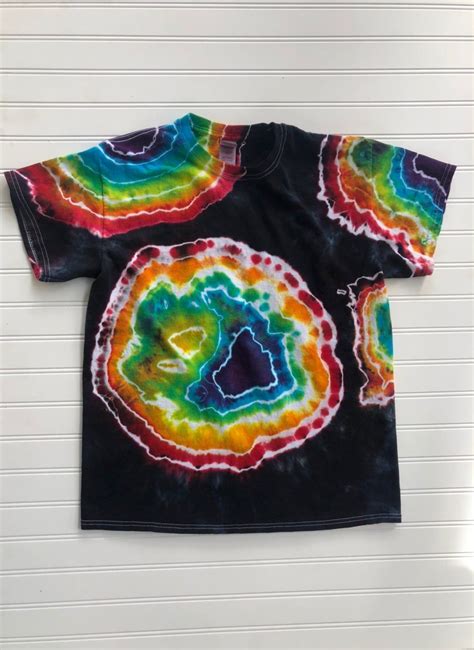 Tie Dye Rainbow Geode T Shirt Medium On Mercari Tie Dye Rainbow