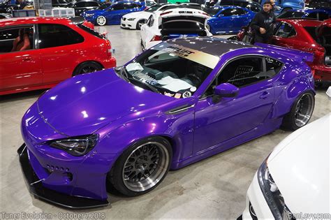 Purple Subaru Brz With Rocket Bunny V2 Wide Body Kit