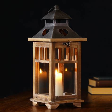 Large Traditional Wooden Candle Lantern By Dibor | notonthehighstreet.com